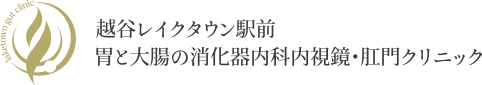 越谷レイクタウン駅前胃と大腸の消化器内科内視鏡・肛門クリニック