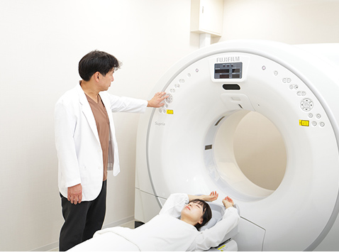 AI技術搭載で高画質撮影可能CT検査導入