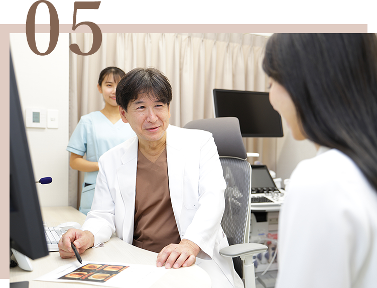 検査結果を説明します。