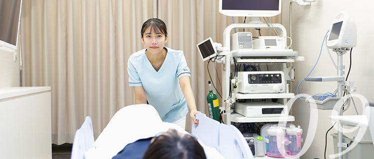 内視鏡検査後も負担軽減ストレッチャーによる移動